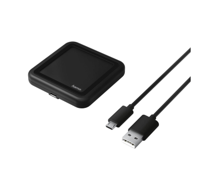 Ładowarka i akumulator Hama Ładowarka INDUKCYJNA Czarna